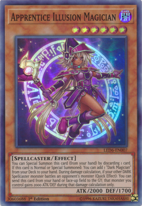 Apprentice Illusion Magician [LED6-EN007] Super Rare | Exor Games Bridgewater