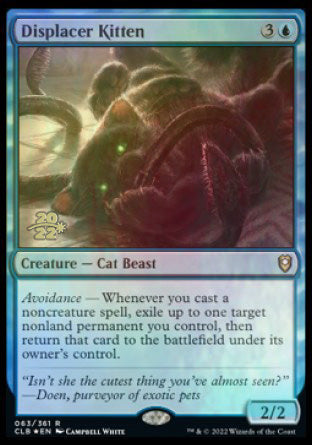 Displacer Kitten [Commander Legends: Battle for Baldur's Gate Prerelease Promos] | Exor Games Bridgewater