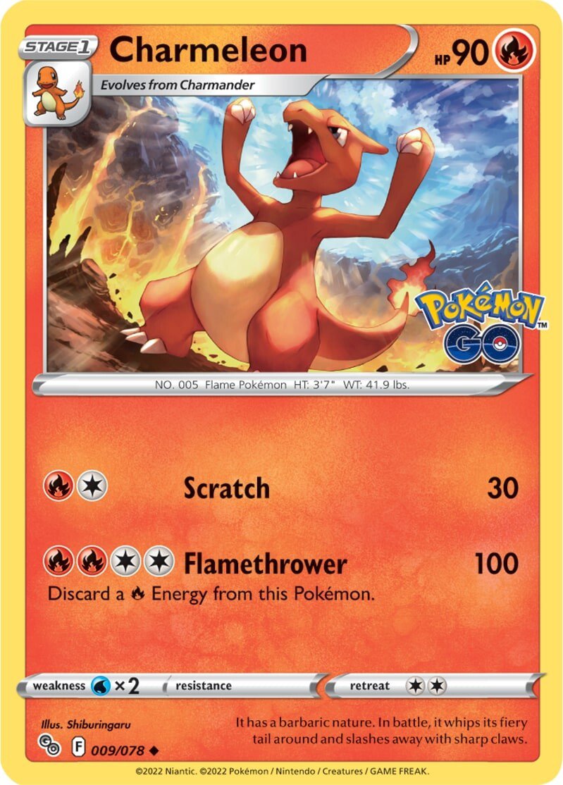 Charmeleon (009/078) [Pokémon GO] | Exor Games Bridgewater