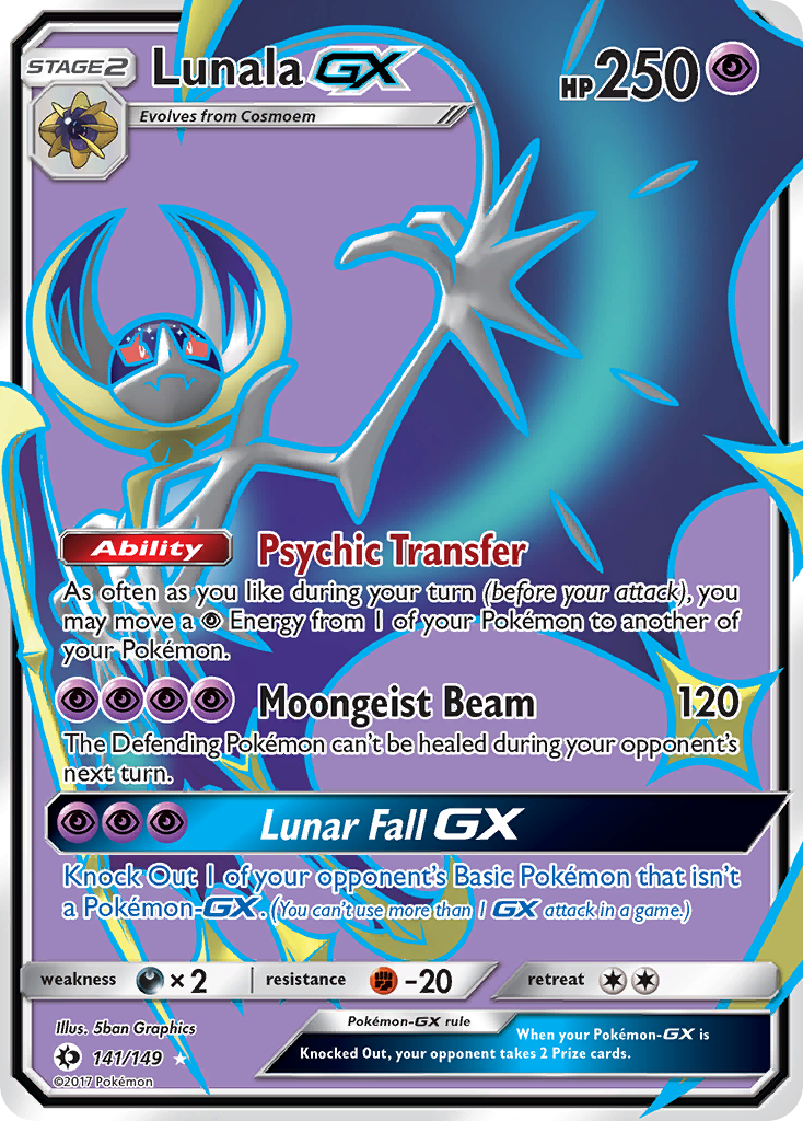 Lunala GX (141/149) [Sun & Moon: Base Set] | Exor Games Bridgewater