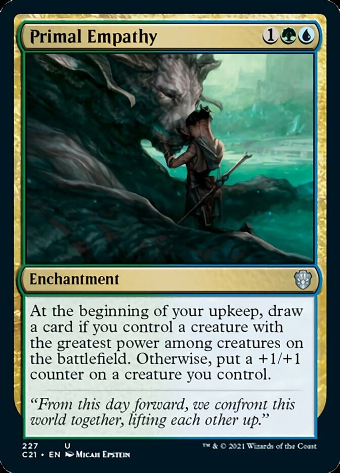 Primal Empathy [Commander 2021] | Exor Games Bridgewater