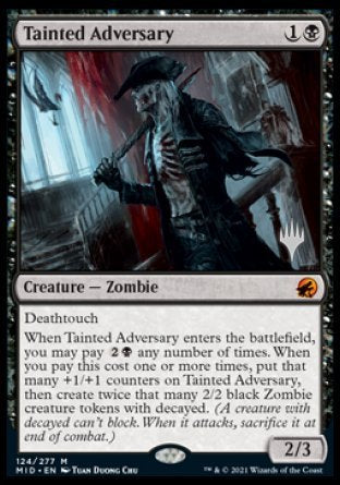 Tainted Adversary (Promo Pack) [Innistrad: Midnight Hunt Promos] | Exor Games Bridgewater