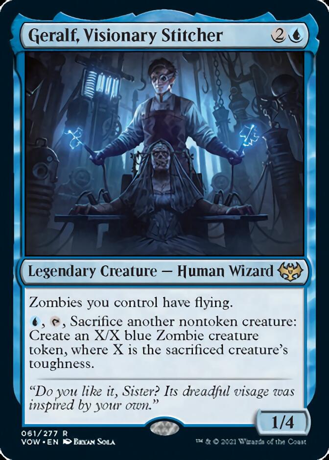 Geralf, Visionary Stitcher [Innistrad: Crimson Vow] | Exor Games Bridgewater