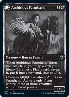 Ambitious Farmhand // Seasoned Cathar [Innistrad: Double Feature] | Exor Games Bridgewater