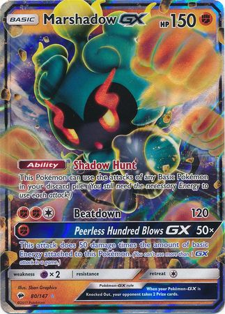 Marshadow GX (80/147) (Jumbo Card) [Sun & Moon: Burning Shadows] | Exor Games Bridgewater