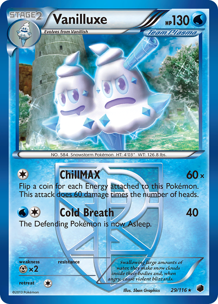 Vanilluxe (29/116) [Black & White: Plasma Freeze] | Exor Games Bridgewater