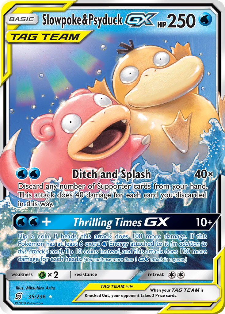 Slowpoke & Psyduck GX (35/236) [Sun & Moon: Unified Minds] | Exor Games Bridgewater