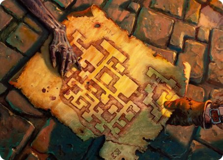 Dungeon Map Art Card [Dungeons & Dragons: Adventures in the Forgotten Realms Art Series] | Exor Games Bridgewater