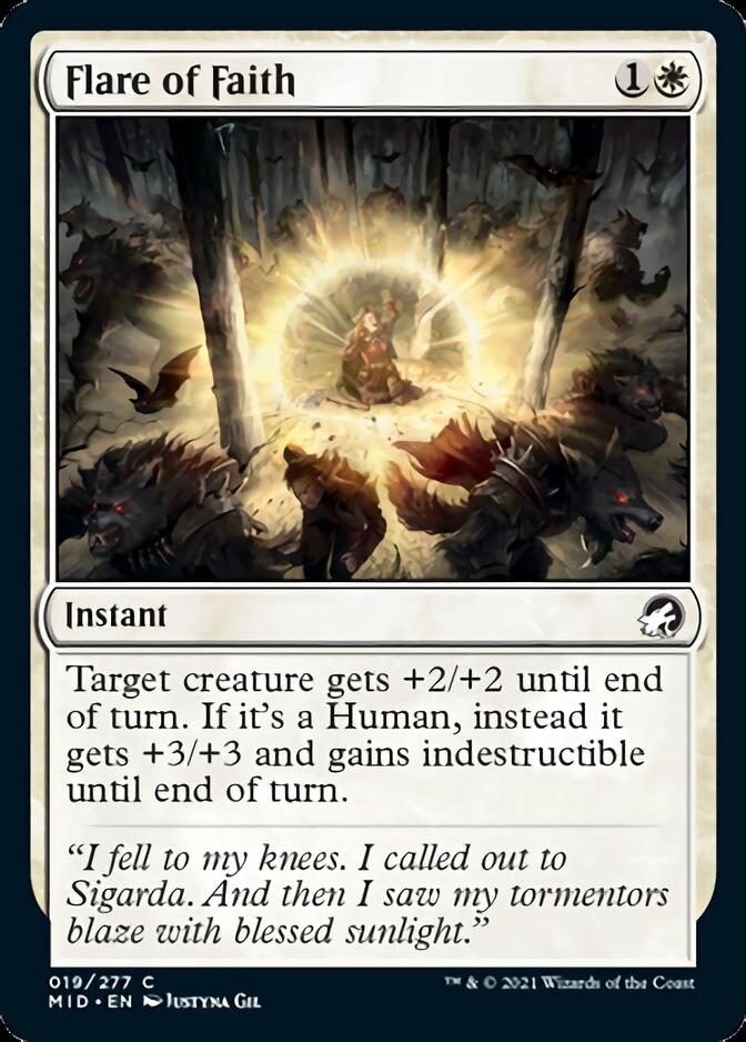 Flare of Faith [Innistrad: Midnight Hunt] | Exor Games Bridgewater