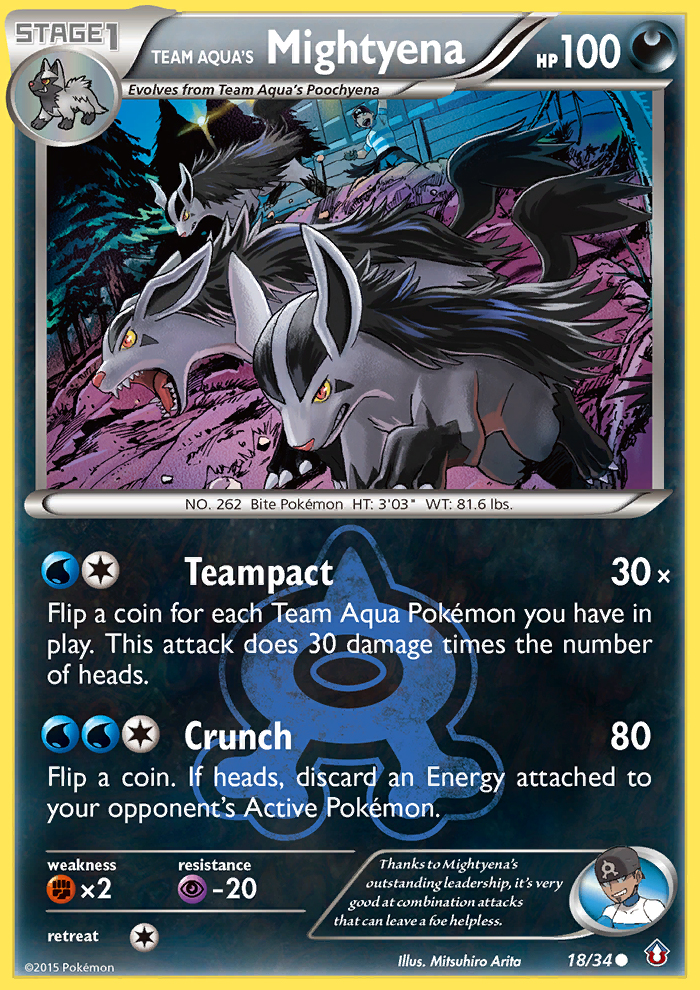 Team Aqua's Mightyena (18/34) [XY: Double Crisis] | Exor Games Bridgewater