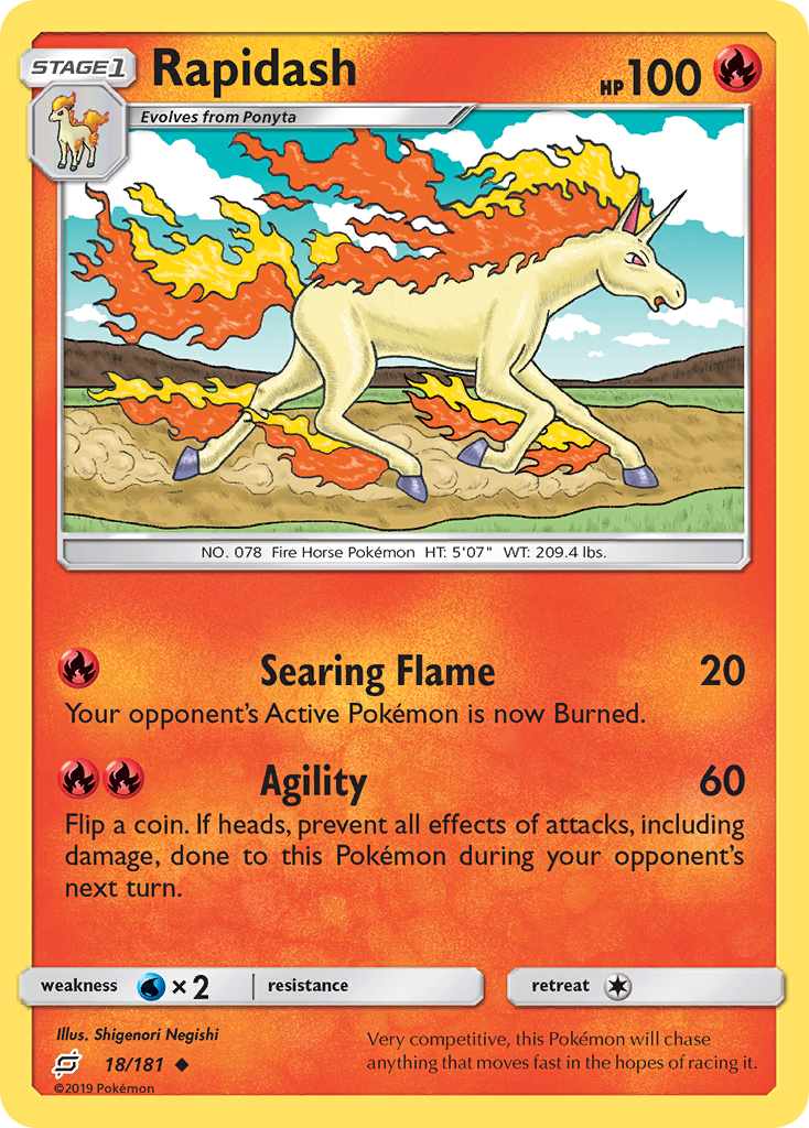 Rapidash (18/181) [Sun & Moon: Team Up] | Exor Games Bridgewater