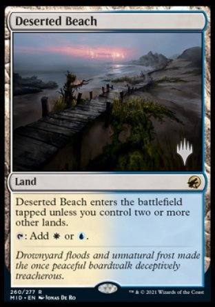 Deserted Beach (Promo Pack) [Innistrad: Midnight Hunt Promos] | Exor Games Bridgewater