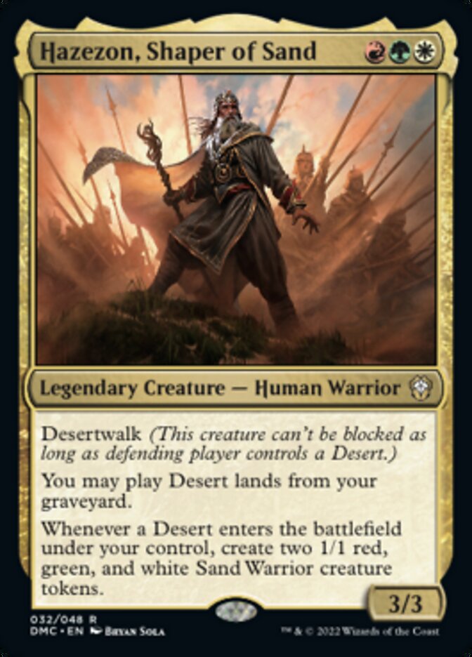 Hazezon, Shaper of Sand [Dominaria United Commander] | Exor Games Bridgewater