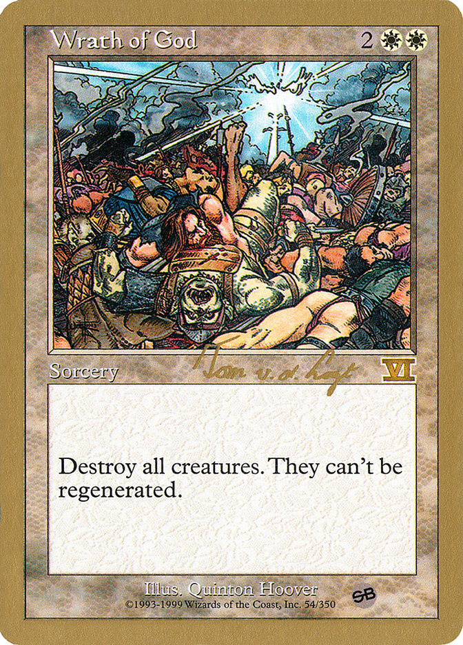 Wrath of God (Tom van de Logt) (SB) [World Championship Decks 2000] | Exor Games Bridgewater