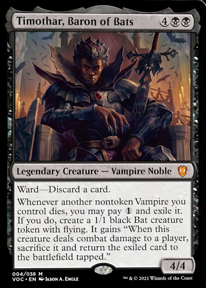 Timothar, Baron of Bats [Innistrad: Crimson Vow Commander] | Exor Games Bridgewater