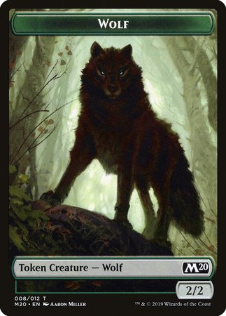 Wolf Token [Core Set 2020 Tokens] | Exor Games Bridgewater