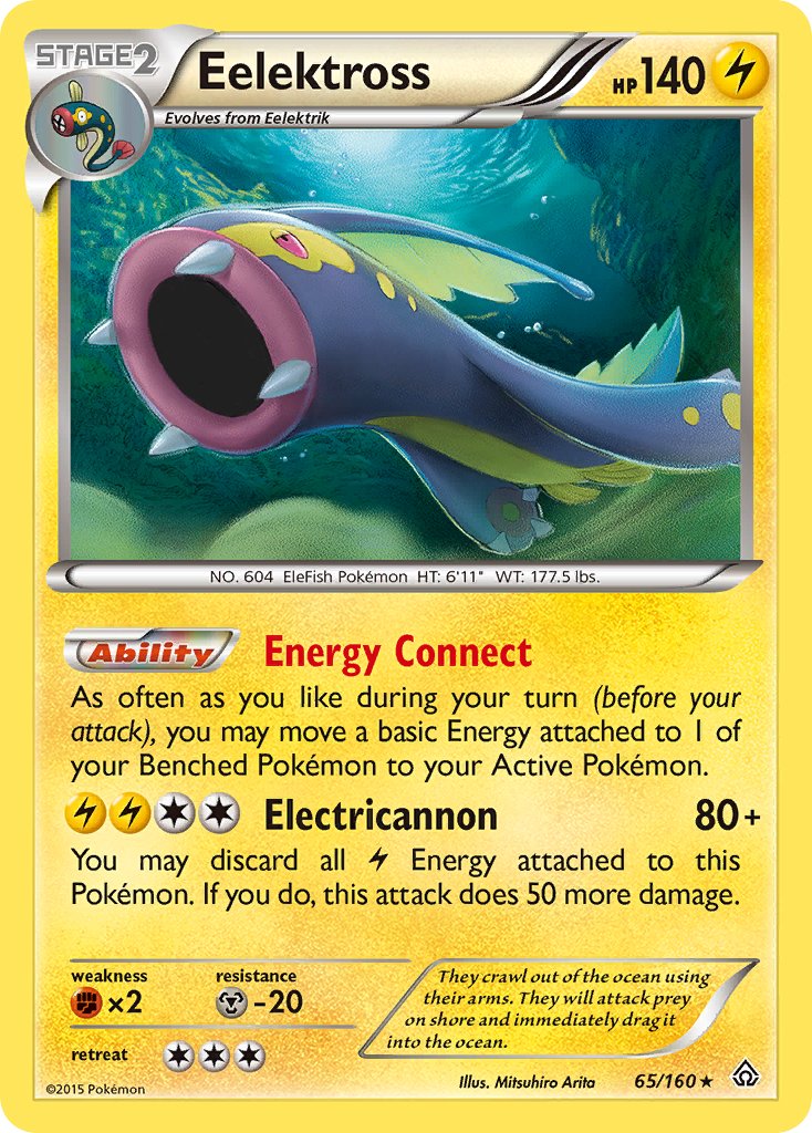 Eelektross (65/160) (Cosmos Holo) (Blister Exclusive) [XY: Primal Clash] | Exor Games Bridgewater