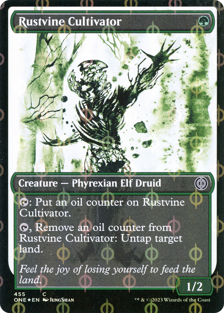 Rustvine Cultivator (Showcase Ichor Step-and-Compleat Foil) [Phyrexia: All Will Be One] | Exor Games Bridgewater