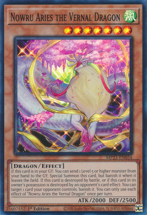 Nowru Aries the Vernal Dragon [MP23-EN054] Super Rare | Exor Games Bridgewater