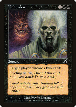 Unburden [Scourge] | Exor Games Bridgewater