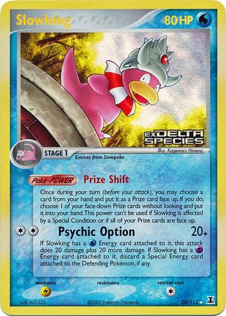 Slowking (28/113) (Stamped) [EX: Delta Species] | Exor Games Bridgewater