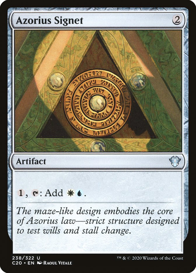 Azorius Signet [Commander 2020] | Exor Games Bridgewater