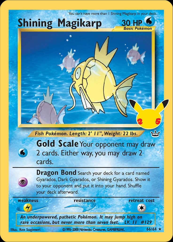 Shining Magikarp (66/64) [Celebrations: 25th Anniversary - Classic Collection] | Exor Games Bridgewater