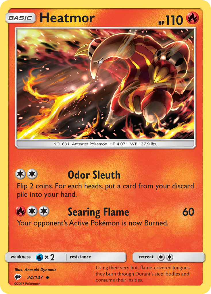 Heatmor (24/147) [Sun & Moon: Burning Shadows] | Exor Games Bridgewater