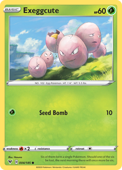 Exeggcute (004/185) [Sword & Shield: Vivid Voltage] | Exor Games Bridgewater