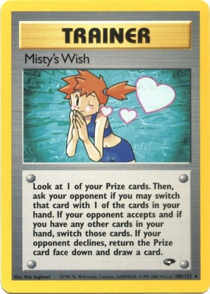 Misty's Wish (108/132) [Gym Challenge Unlimited] | Exor Games Bridgewater