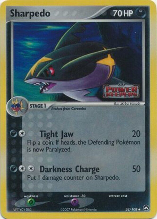 Sharpedo (38/108) (Stamped) [EX: Power Keepers] | Exor Games Bridgewater