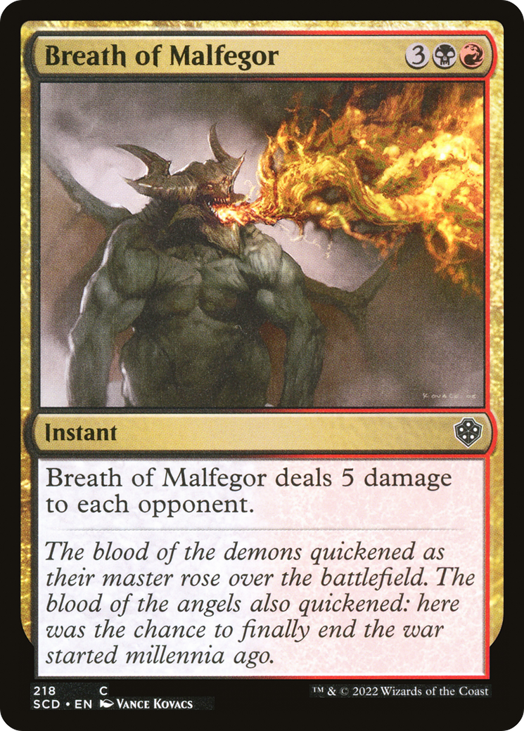 Breath of Malfegor [Starter Commander Decks] | Exor Games Bridgewater