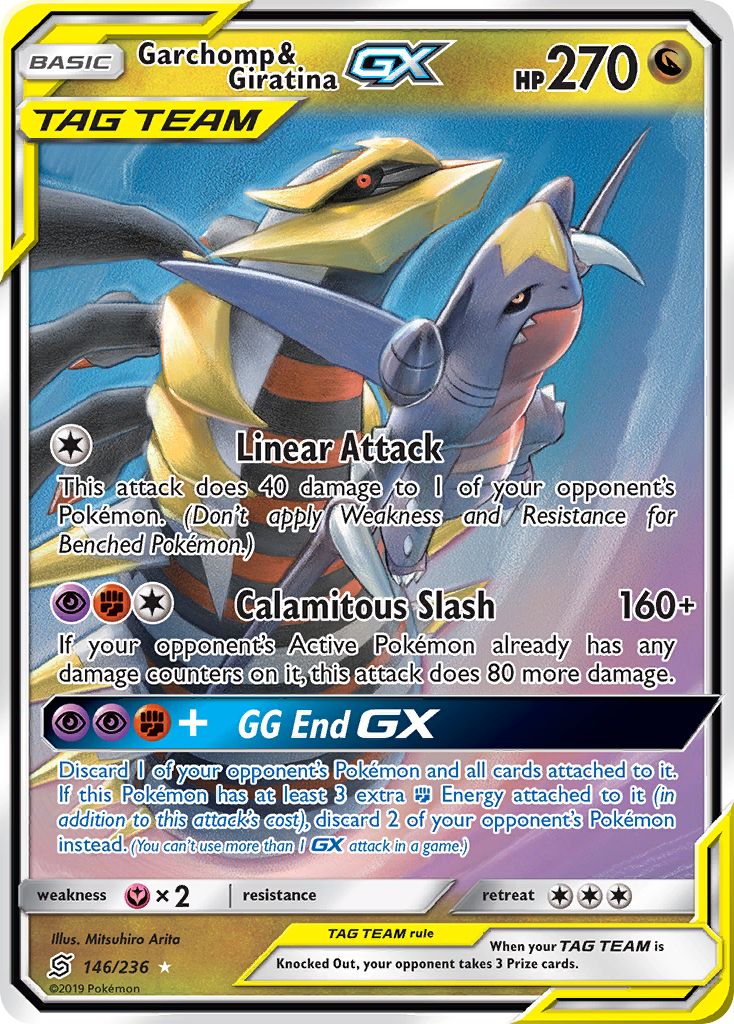 Garchomp & Giratina GX (146/236) [Sun & Moon: Unified Minds] | Exor Games Bridgewater