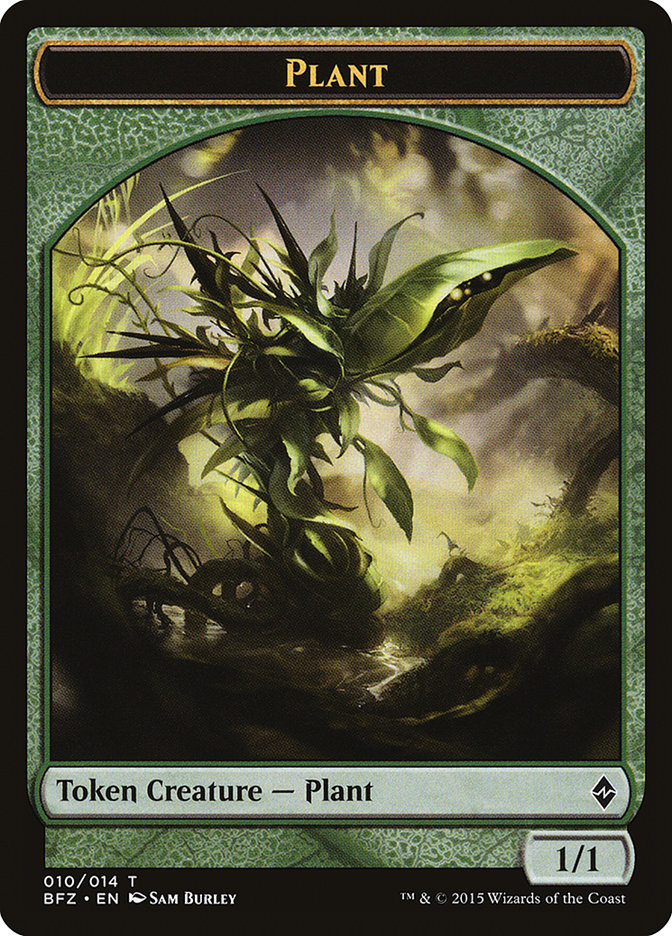 Plant [Battle for Zendikar Tokens] | Exor Games Bridgewater