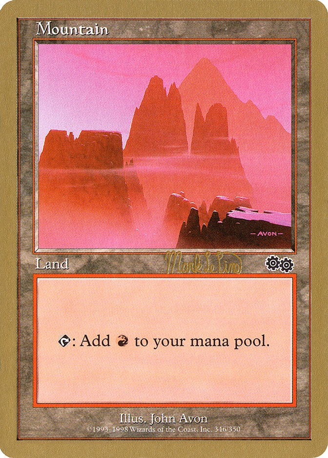 Mountain (mlp346b) (Mark Le Pine) [World Championship Decks 1999] | Exor Games Bridgewater