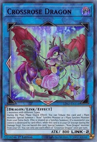 Crossrose Dragon (Blue) [LDS2-EN114] Ultra Rare | Exor Games Bridgewater