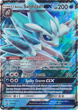 Alolan Sandslash GX (SM236) (Jumbo Card) [Sun & Moon: Black Star Promos] | Exor Games Bridgewater