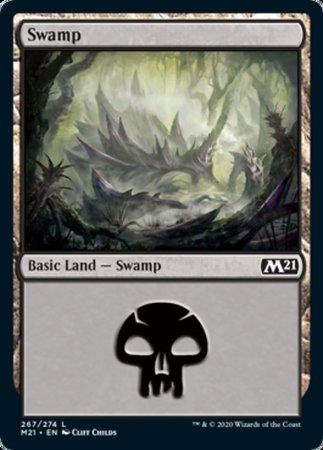 Swamp (267) [Core Set 2021] | Exor Games Bridgewater