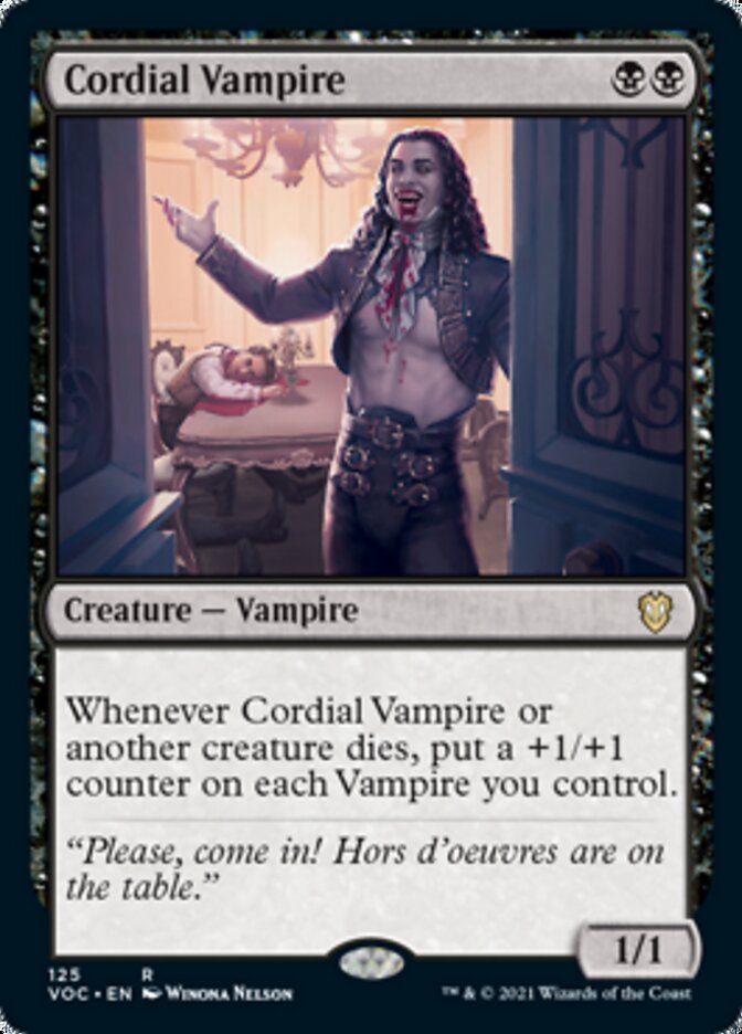 Cordial Vampire [Innistrad: Crimson Vow Commander] | Exor Games Bridgewater