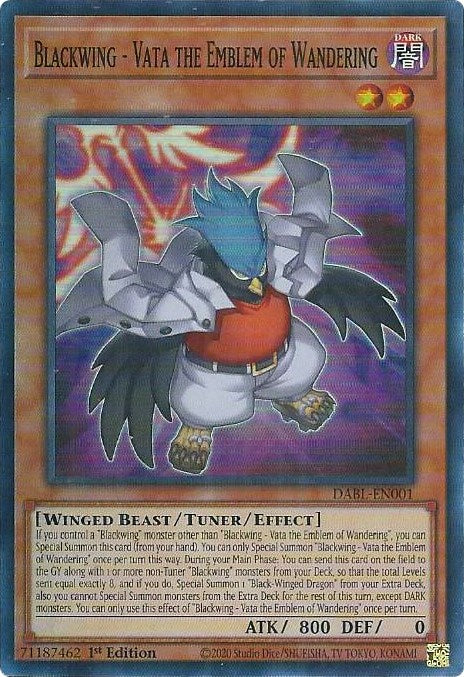 Blackwing - Vata the Emblem of Wandering [DABL-EN001] Super Rare | Exor Games Bridgewater