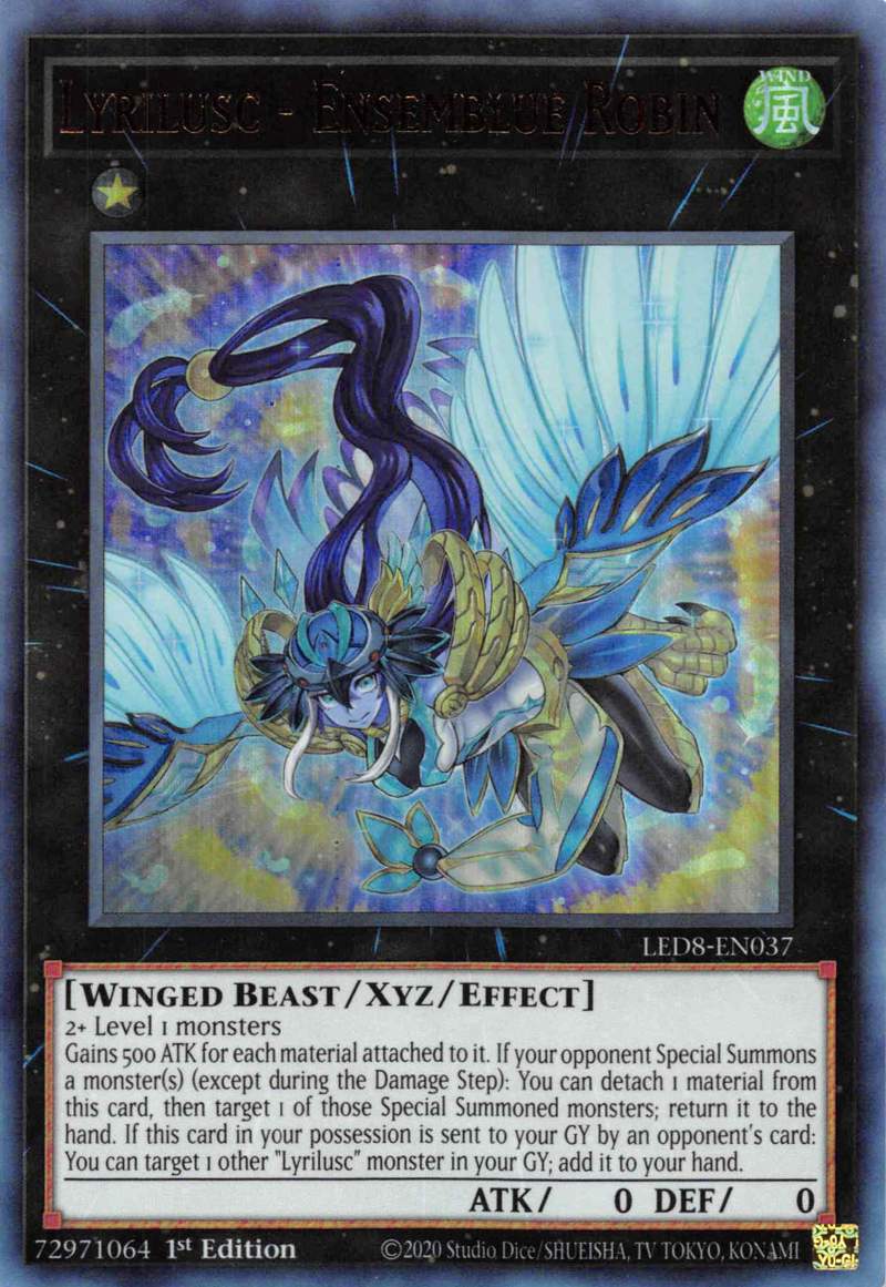 Lyrilusc - Ensemblue Robin [LED8-EN037] Ultra Rare | Exor Games Bridgewater