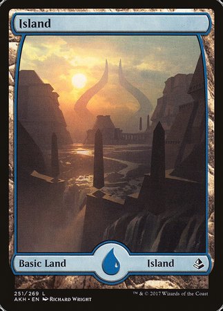 Island (251) - Full Art [Amonkhet] | Exor Games Bridgewater