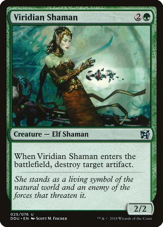 Viridian Shaman [Duel Decks: Elves vs. Inventors] | Exor Games Bridgewater