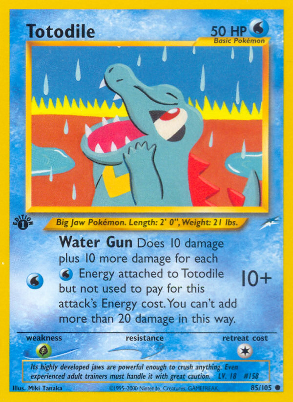 Totodile (85/105) [Neo Destiny 1st Edition] | Exor Games Bridgewater