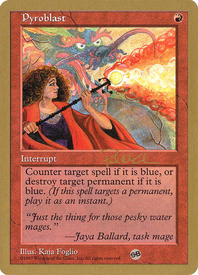 Pyroblast (Paul McCabe) (SB) [World Championship Decks 1997] | Exor Games Bridgewater