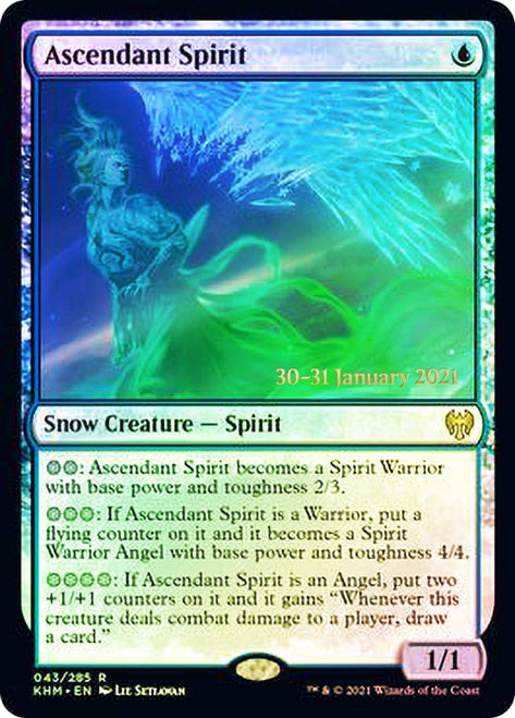 Ascendant Spirit  [Kaldheim Prerelease Promos] | Exor Games Bridgewater