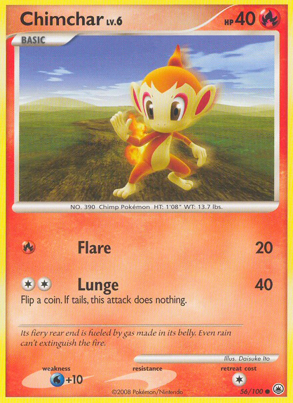 Chimchar (56/100) [Diamond & Pearl: Majestic Dawn] | Exor Games Bridgewater