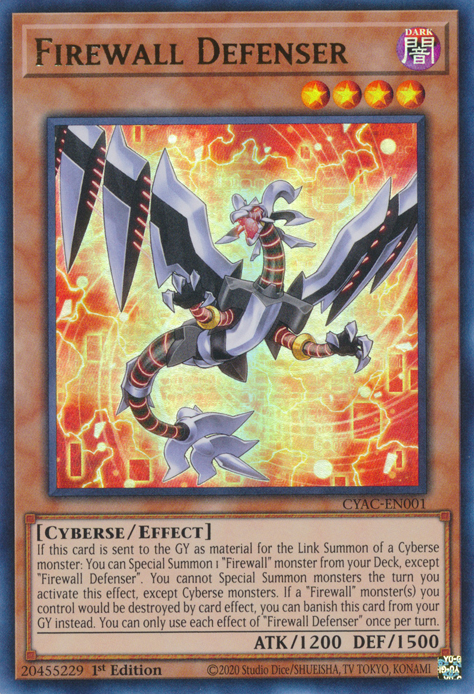 Firewall Defenser [CYAC-EN001] Ultra Rare | Exor Games Bridgewater