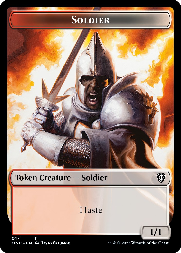 Soldier (017) // Eldrazi Double-Sided Token [Phyrexia: All Will Be One Commander Tokens] | Exor Games Bridgewater