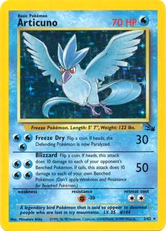 Articuno (2/62) [Fossil Unlimited] | Exor Games Bridgewater